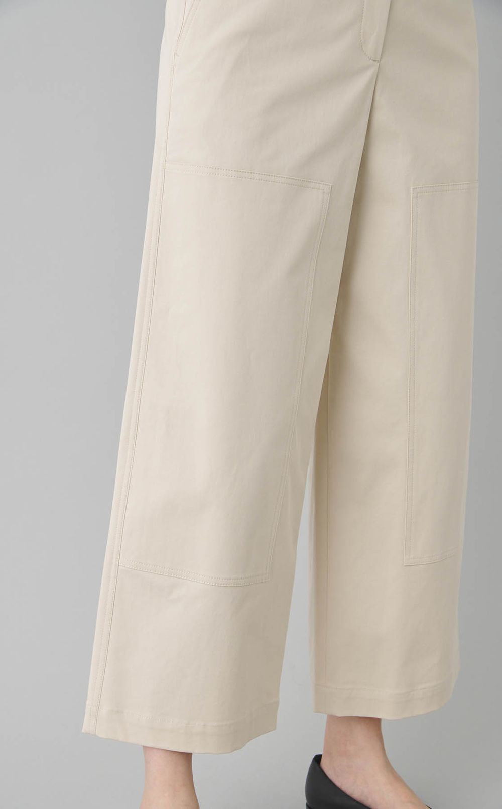 パッチワイドパンツ