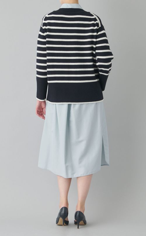 ボーダーニットトップス