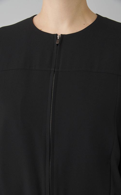 ノーカラーブルゾン