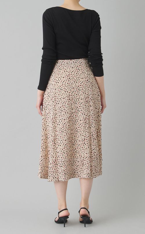 プリントフレアスカート