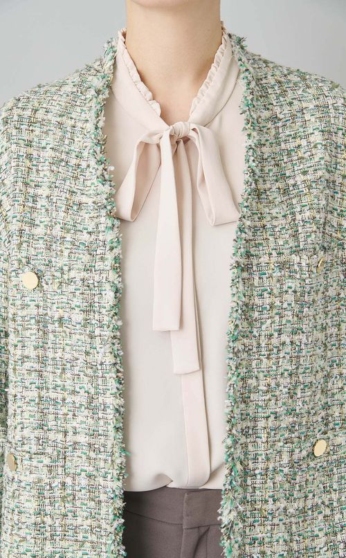 ツイードノーカラージャケット