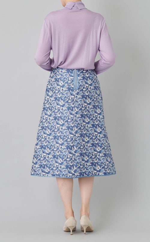 フラワージャガードスカート