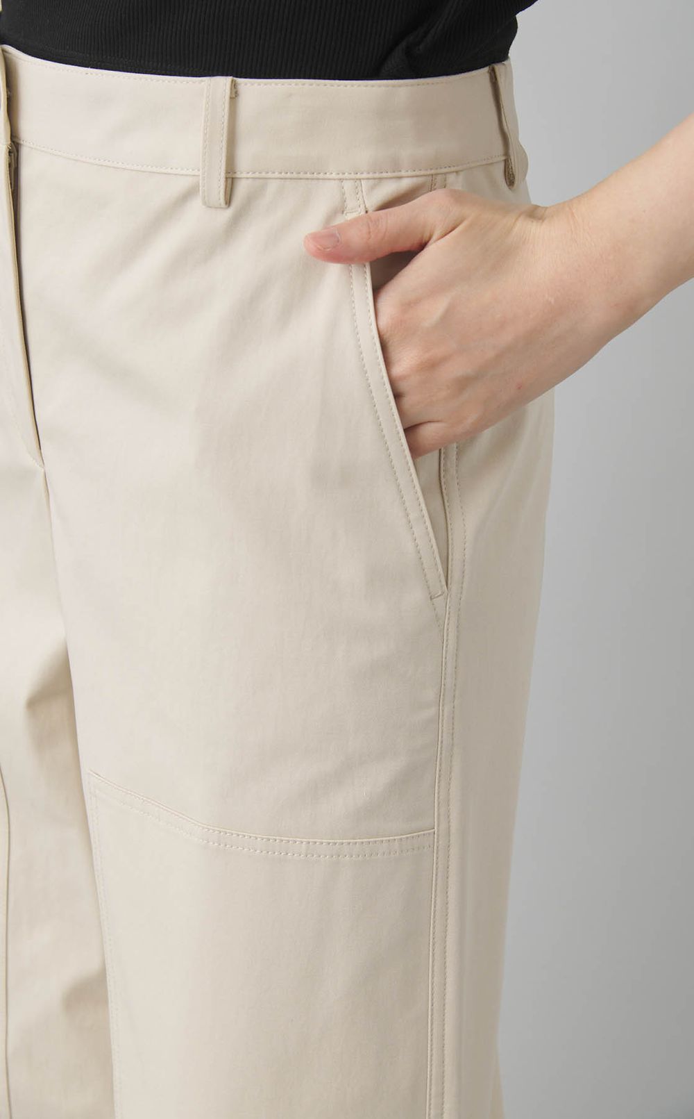 パッチワイドパンツ