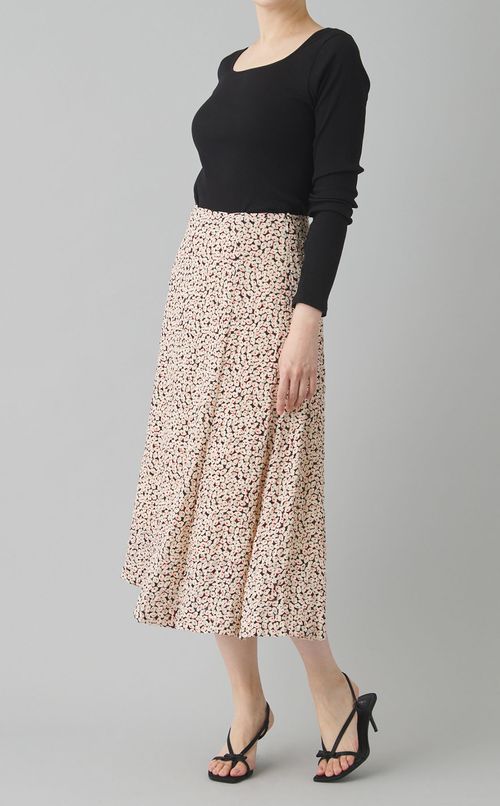 プリントフレアスカート