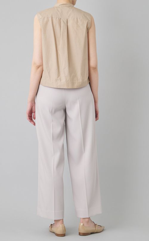 トリアセテートワンタックワイドパンツ