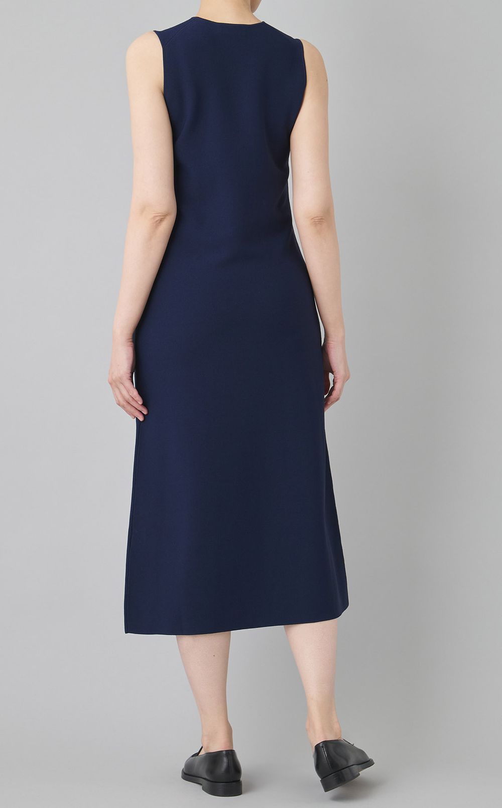 クレープニットノースリーブワンピース