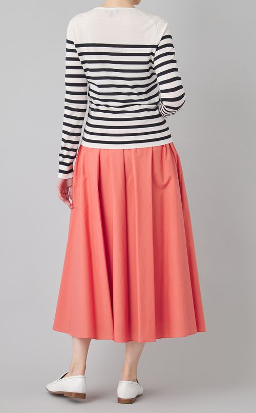 リーガルウールストライプVネックニット