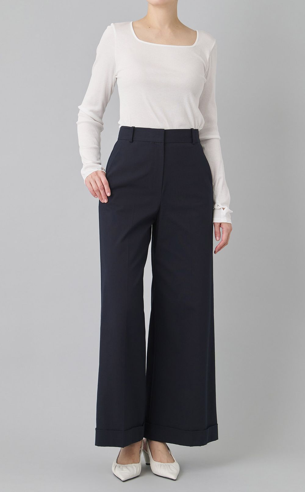 ストレッチキャンバスカフトラウザー