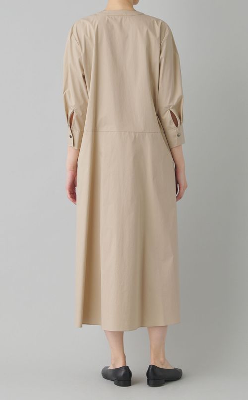 クルーネックシャツワンピース