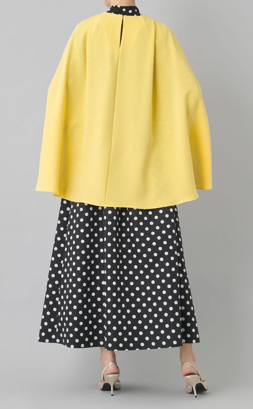 トリアセテートケープブラウス