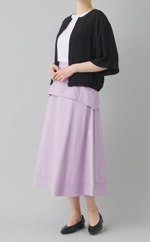 ノーカラーブルゾン