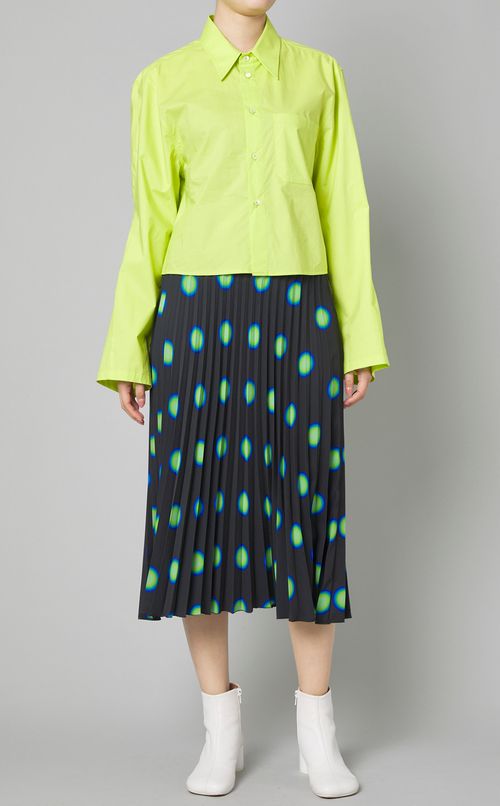 サークルプリントプリーツスカート