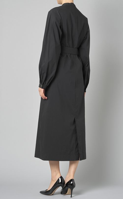 ベルト付パフスリーブワンピース