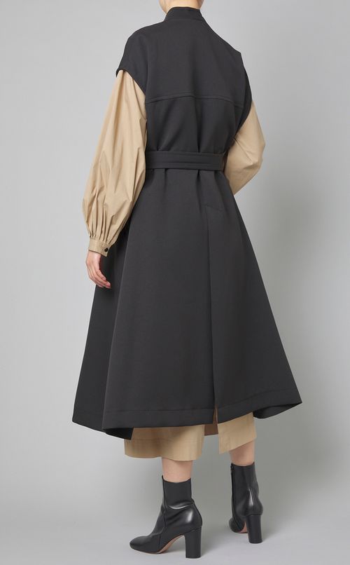 ドロップショルダーロングジレ