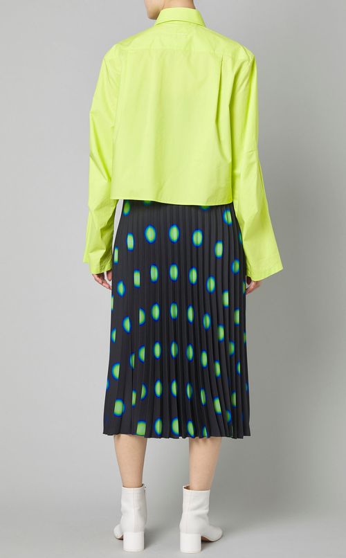 サークルプリントプリーツスカート