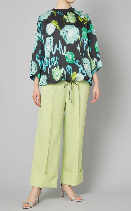 ストレッチツイルワイドパンツ