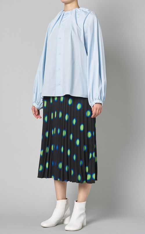 サークルプリントプリーツスカート