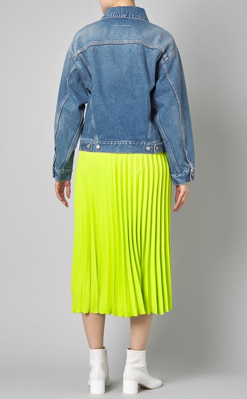 ウォッシュドデニム2wayブルゾン