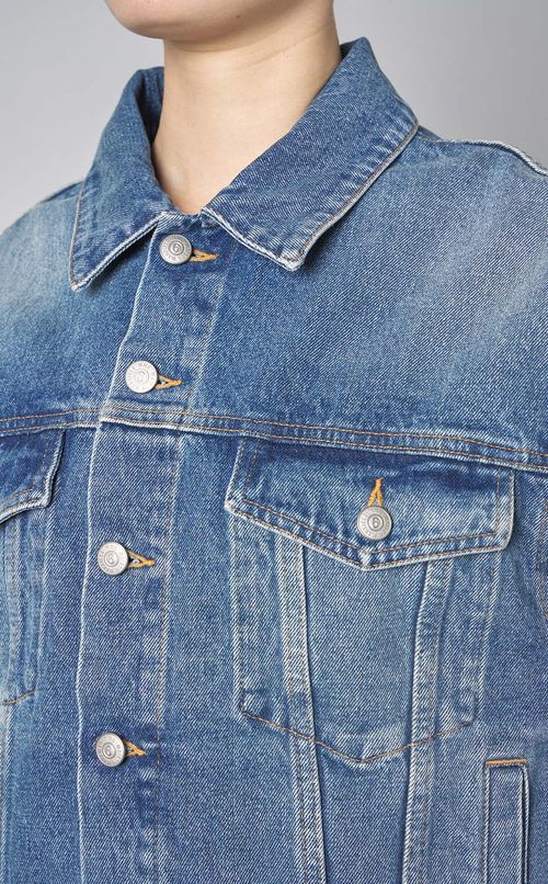 ウォッシュドデニム2wayブルゾン