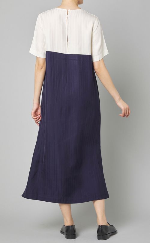 ビスコーズツイルバイカラーワンピース