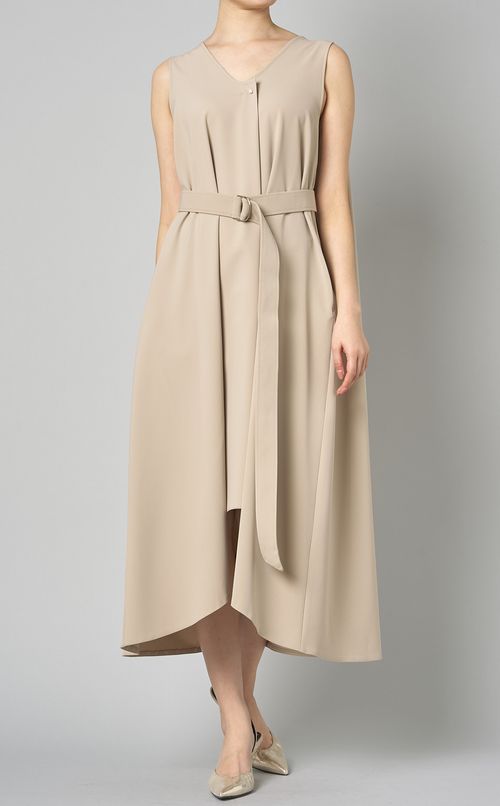 【別注】ノースリーブベルテッドワンピース