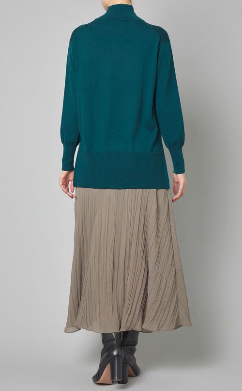 ウールモックネックニットプルオーバー