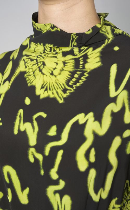 プリントノットディテールワンピース