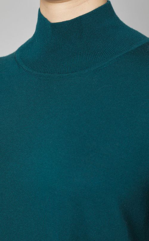 ウールモックネックニットプルオーバー