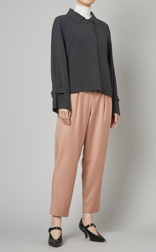 ウールミックステーパードパンツ