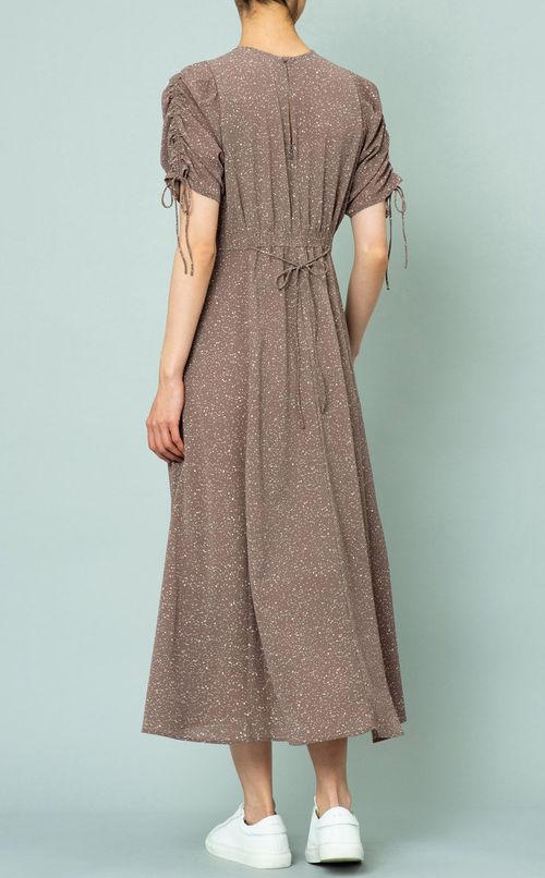 ジョーゼットクレーププリントワンピース