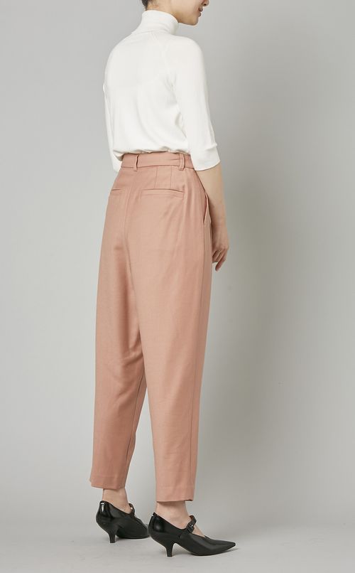 ウールミックステーパードパンツ