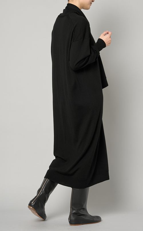 ボウタイ付ニットワンピース