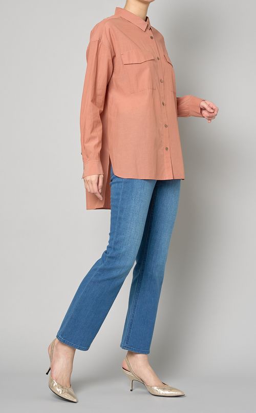 キュプラコットンブロードシャツ