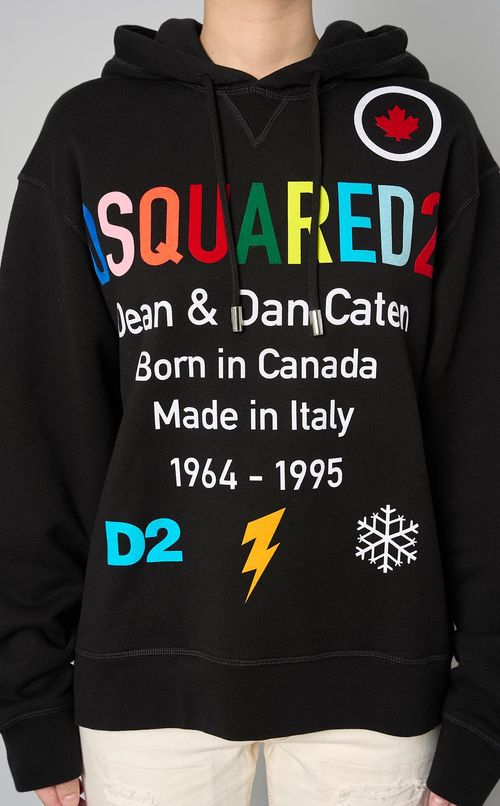 ロゴプリントフーディスウェット