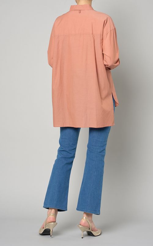 キュプラコットンブロードシャツ