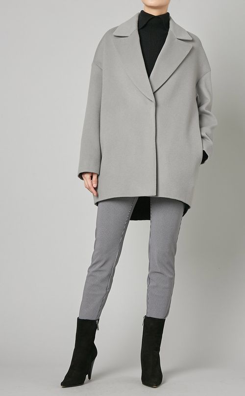 テーラードコクーンショートコート