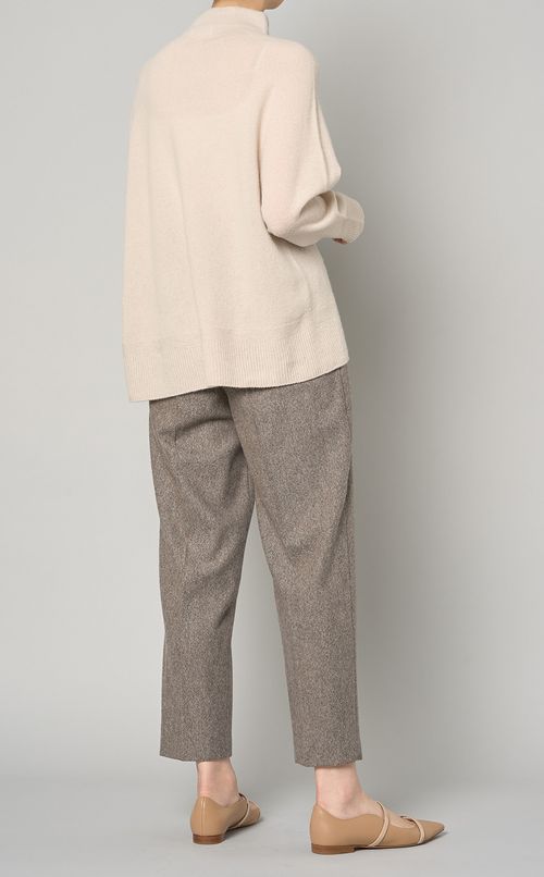 ウールシームレスニットプルオーバー