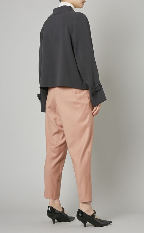 ステンカラーリバーショートコート