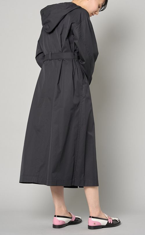 ボイルギャバジンフーディワンピース