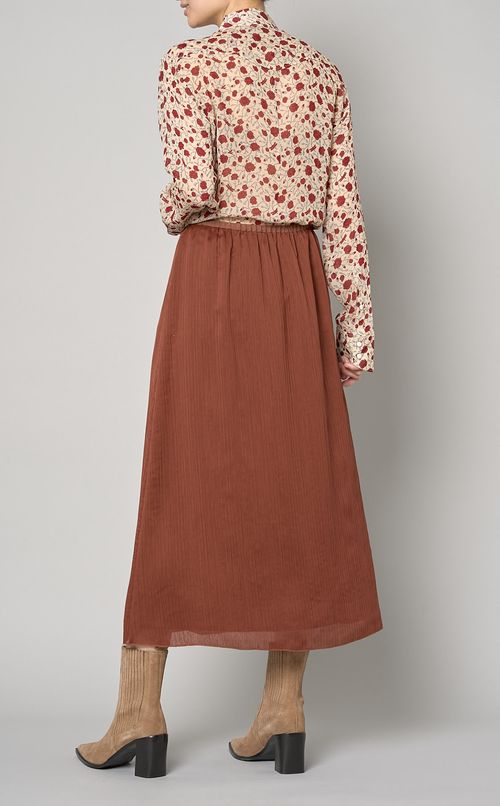 ダブル楊柳プリーツスカート