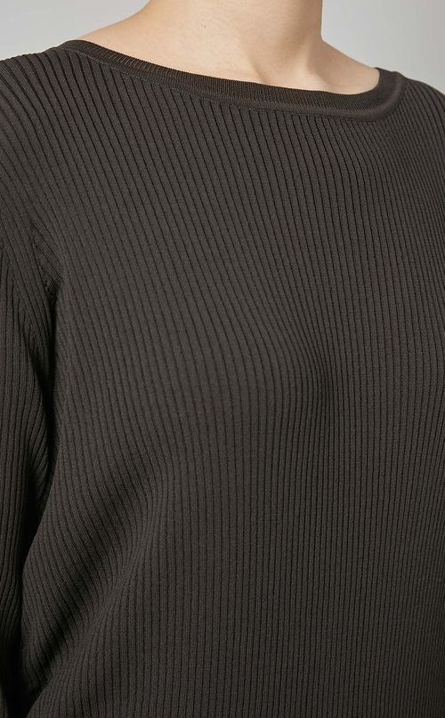 サイドギャザーアシンメトリーワンピース