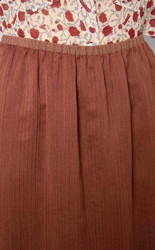 ダブル楊柳プリーツスカート