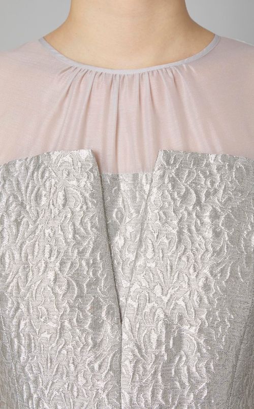 フラワージャガードマーメイドワンピース