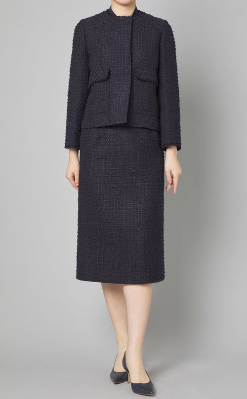 ツイードノーカラージャケット