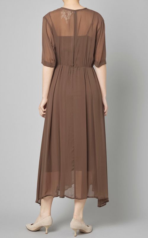 シアーシフォンロングワンピース