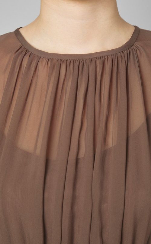 シアーシフォンロングワンピース