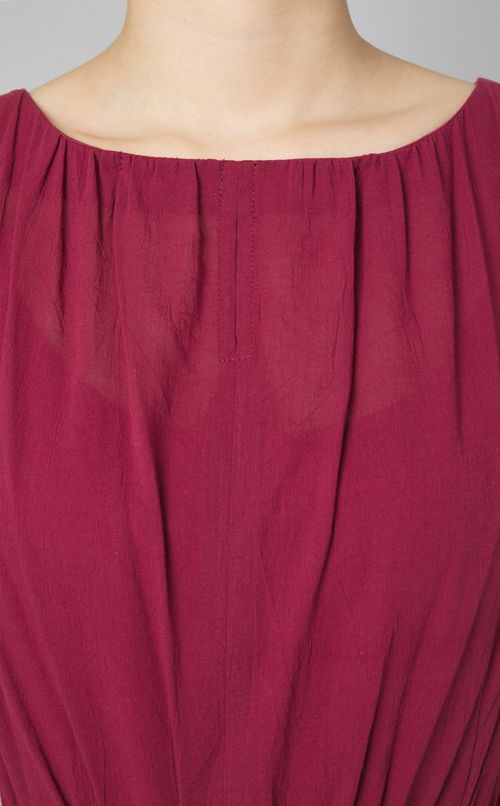 ワッシャーギャザーワンピース