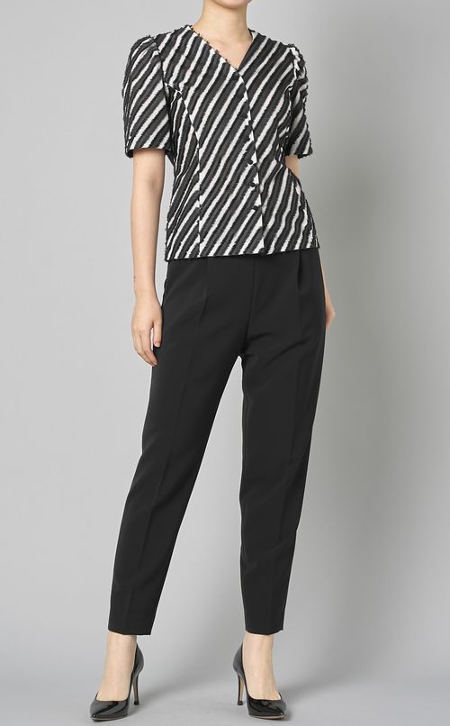 ダブルクロスタックテーパードパンツ