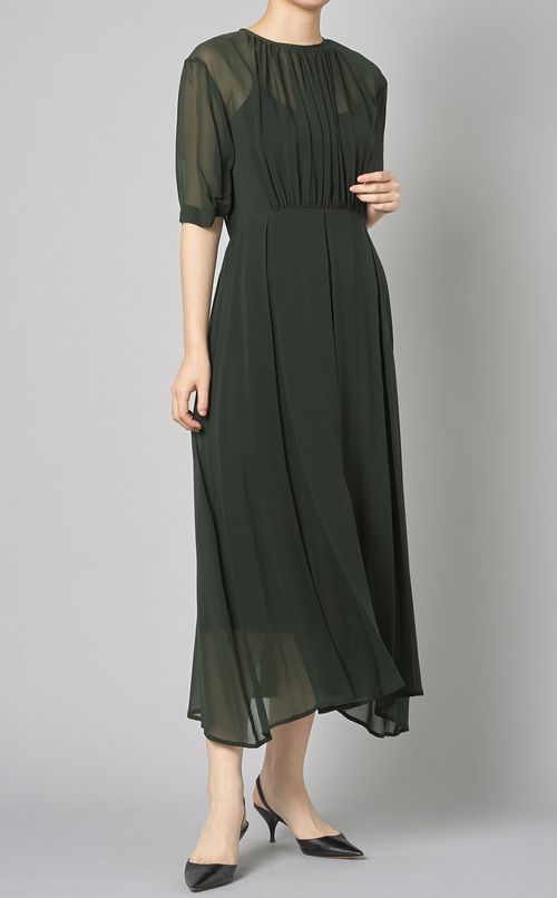 シアーシフォンロングワンピース