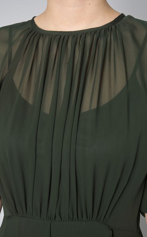 シアーシフォンロングワンピース